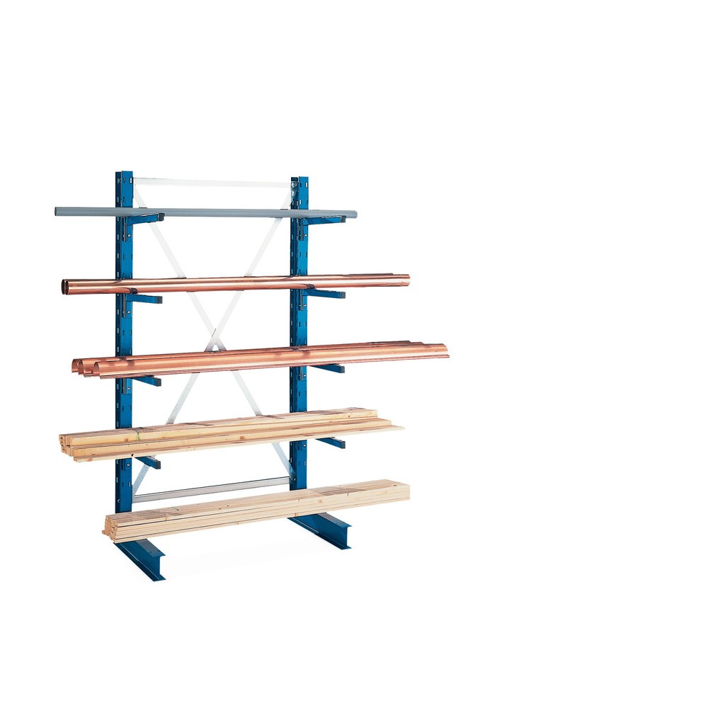 Image of Kragarm-Regale für die effiziente Lagerung von Rohren und Langgut Metallrohre, Holzbalken, Stelen, aber auch Tafel- und Plattenware in Überlänge stellen besondere Herausforderungen an die Lagerverwaltung. Gehören diese Güter zu Ihren regelmässigen Lagerar
