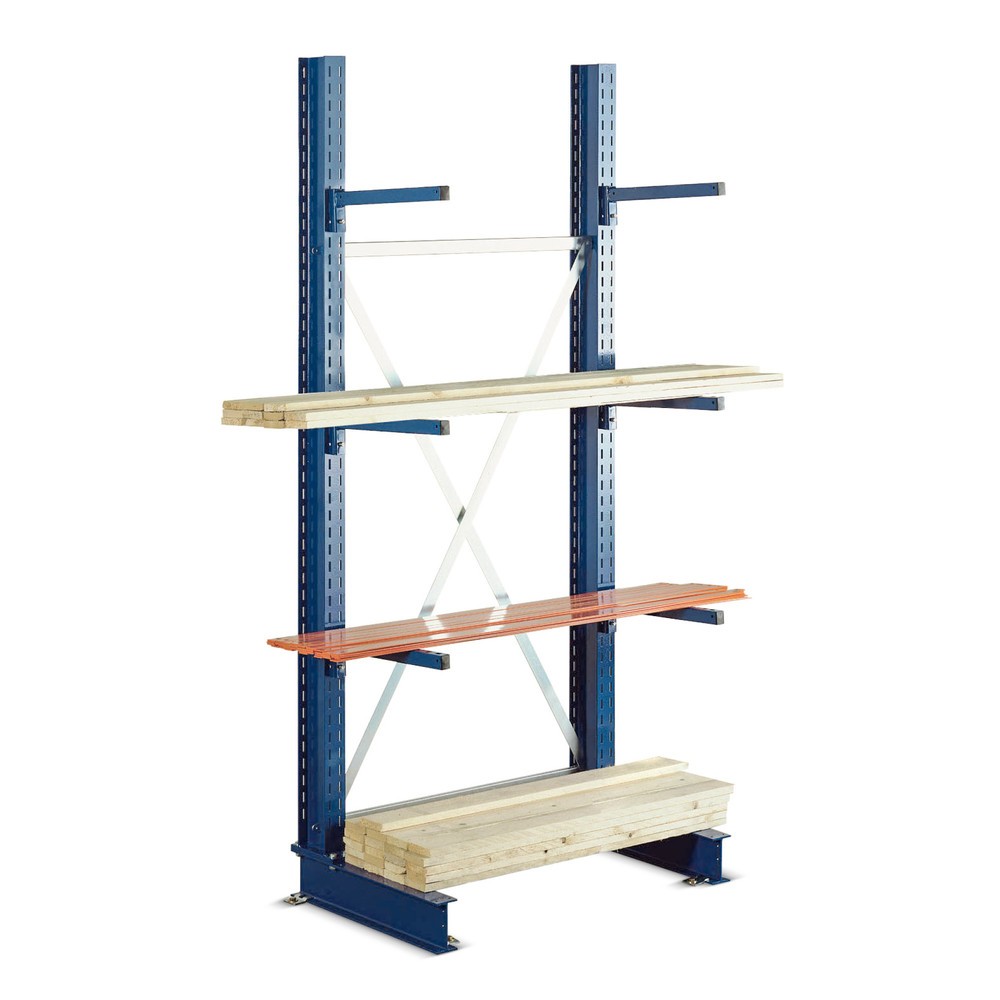 Image of Kragarm-Regale für die effiziente Lagerung von Rohren und Langgut Metallrohre, Holzbalken, Stelen, aber auch Tafel- und Plattenware in Überlänge stellen besondere Herausforderungen an die Lagerverwaltung. Gehören diese Güter zu Ihren regelmässigen Lagerar