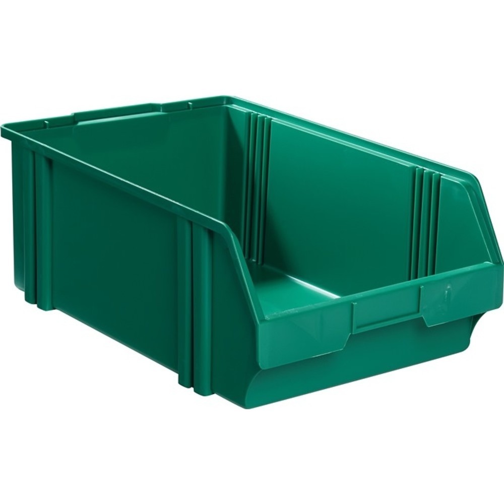 Image of  Höhe: 75mmLA-KA-PE Sichtlagerkasten, PS grün, L500/450xB300xH180mm LA-KA-PE Sichtlagerkasten, PS grün, L500/450xB300xH180mm