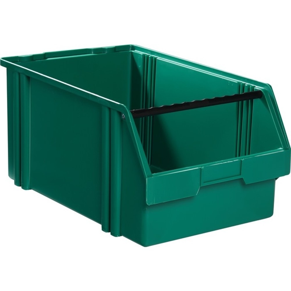 Image of  Höhe: 75mmLA-KA-PE Sichtlagerkasten, PS grün, L500/450xB300xH230mm LA-KA-PE Sichtlagerkasten, PS grün, L500/450xB300xH230mm