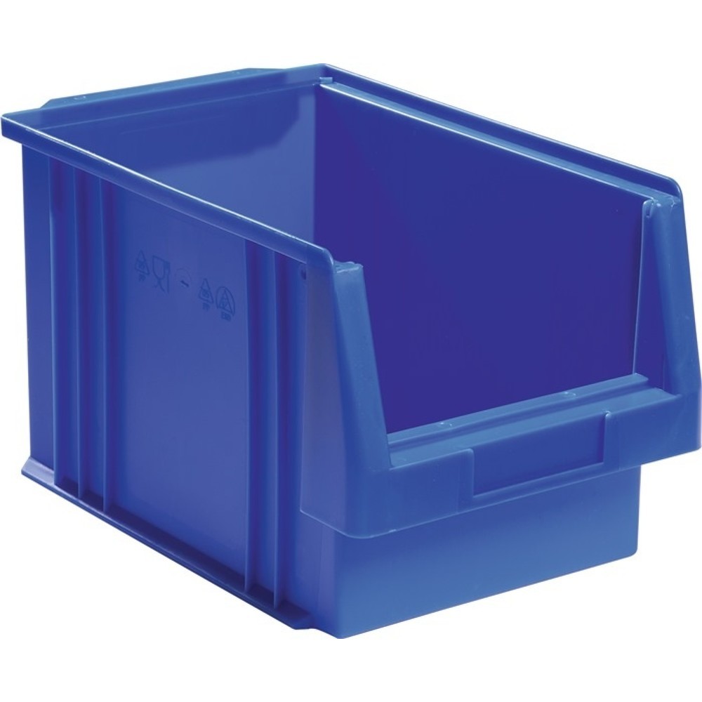 Image of  Auflast: 25kgLA-KA-PE Sichtlagerkasten PLK, PP blau, L330xB213xH200mm LA-KA-PE Sichtlagerkasten PLK, PP blau, L330xB213xH200mm