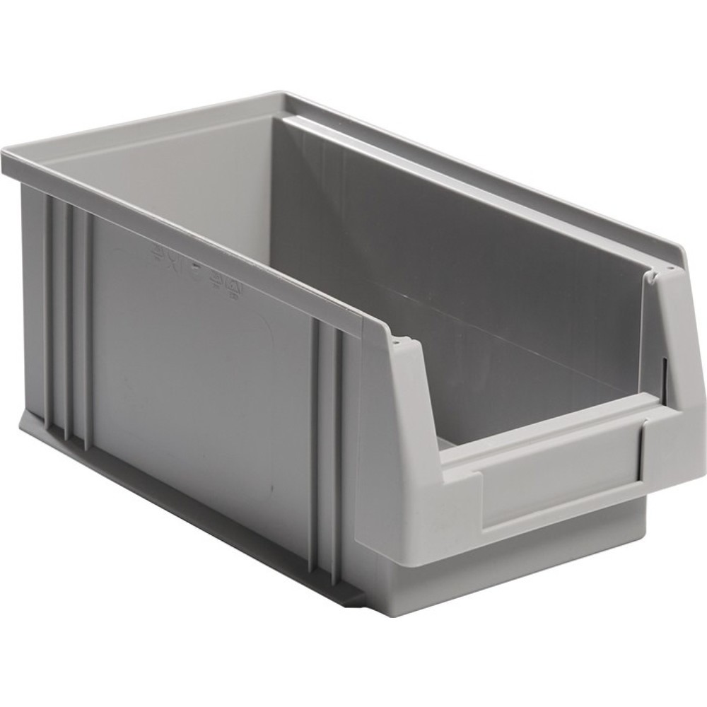 Image of  Auflast: 25kgLA-KA-PE Sichtlagerkasten PLK, PP grau, L290xB150xH125mm LA-KA-PE Sichtlagerkasten PLK, PP grau, L290xB150xH125mm