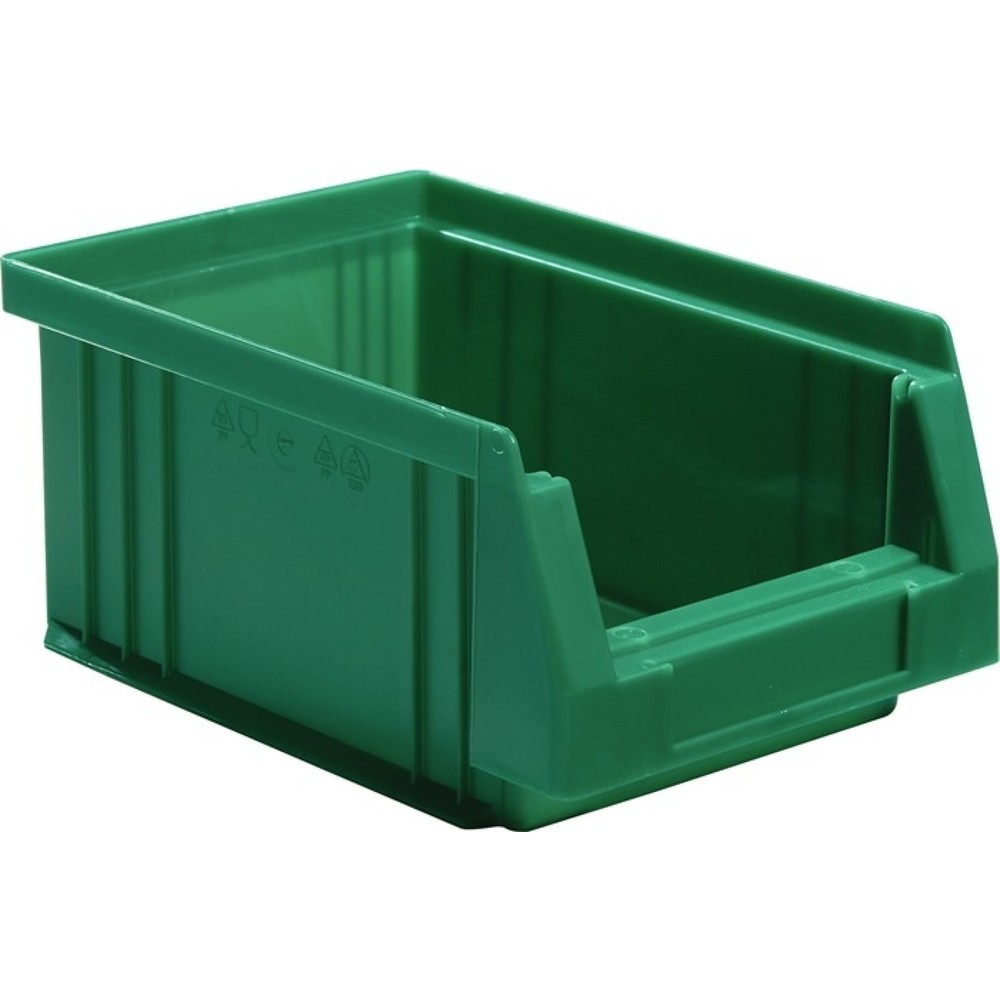 Image of  Auflast: 25kgLA-KA-PE Sichtlagerkasten PLK, PP grün, L164xB105xH75mm LA-KA-PE Sichtlagerkasten PLK, PP grün, L164xB105xH75mm