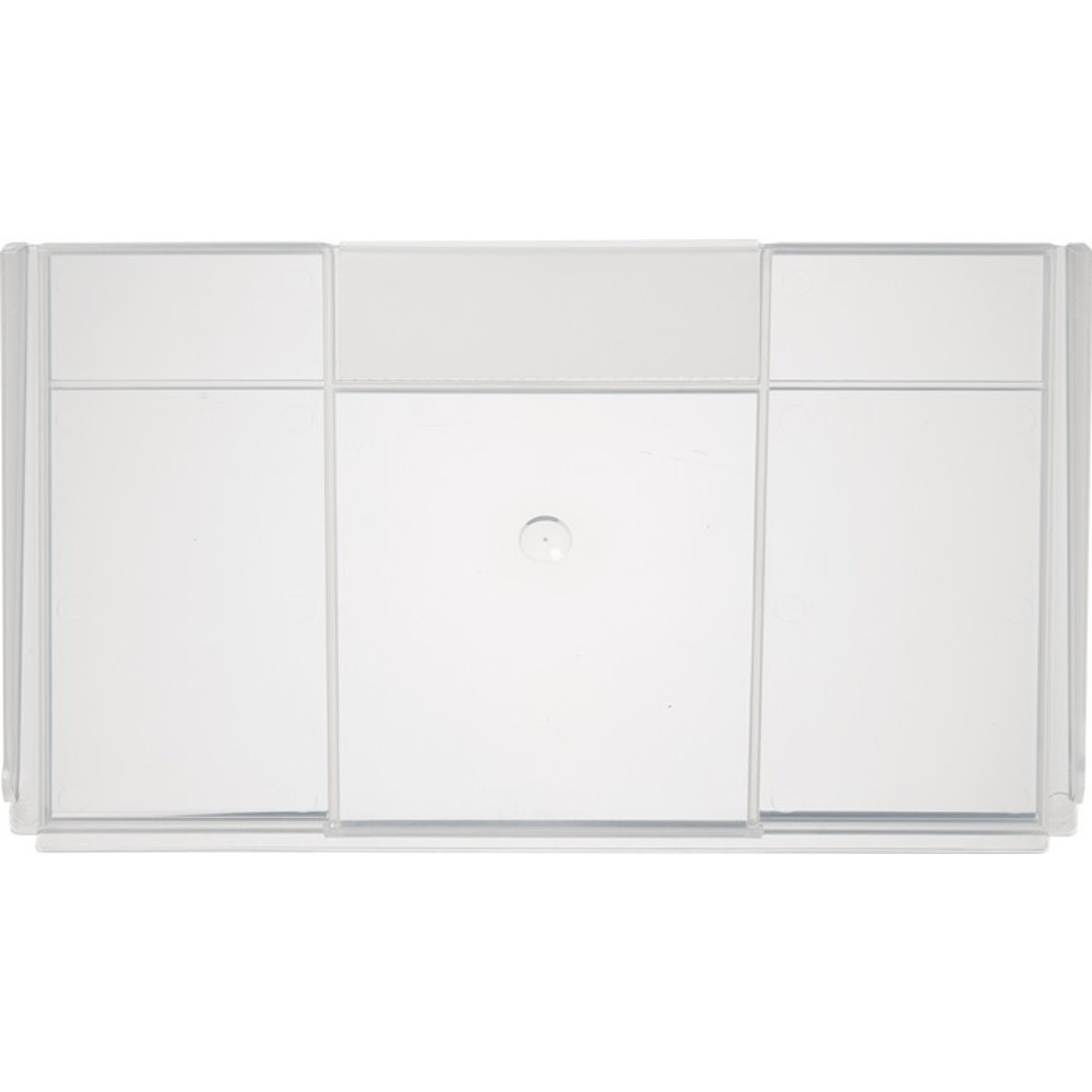 Image of  Höhe: 132mmLA-KA-PE Trennwand, PP transparent, geschlossen, für Regalkasten B. 230 mm, 1 BT = 25 ST. LA-KA-PE Trennwand, PP transparent, geschlossen, für Regalkasten B. 230 mm, 1 BT = 25 ST.