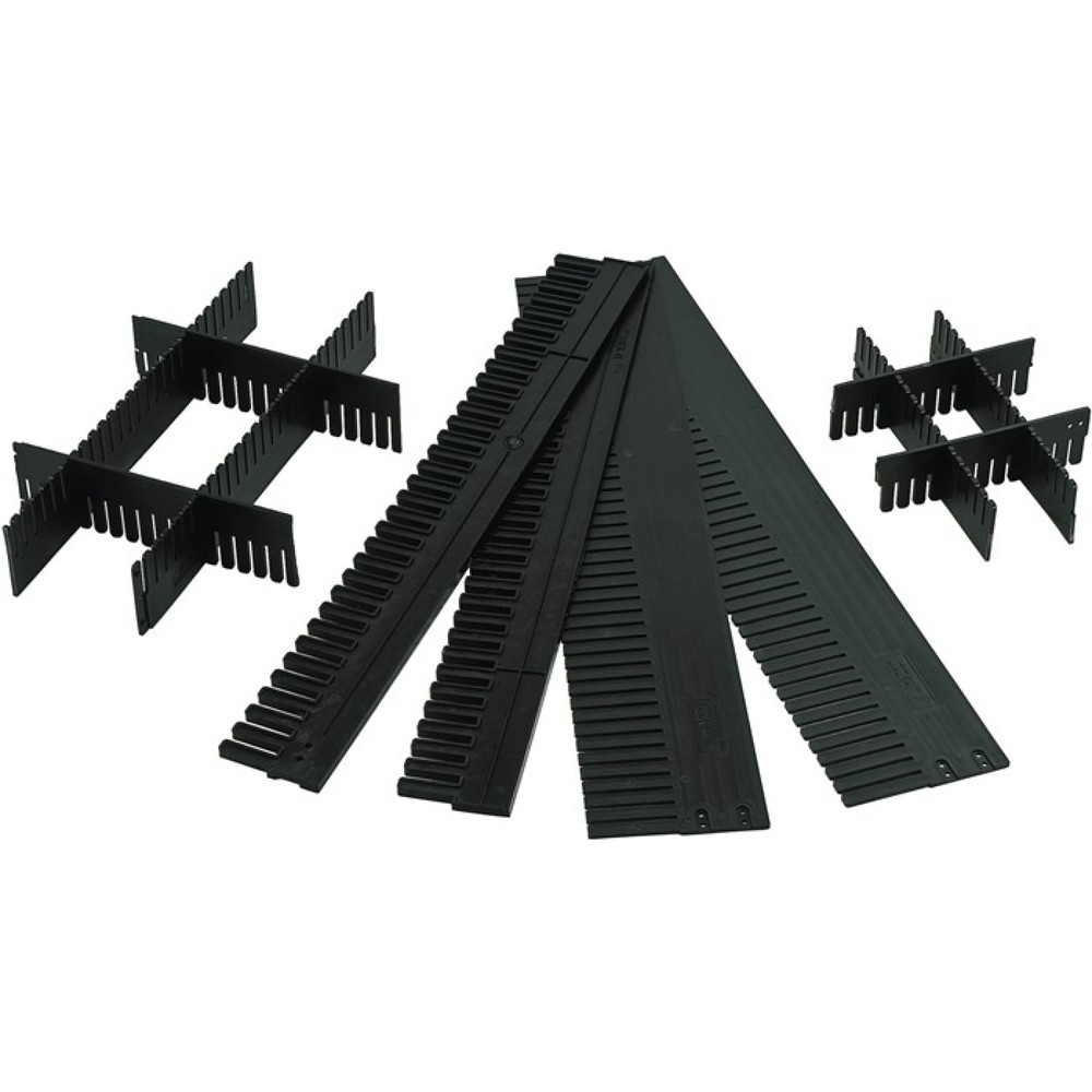 Image of  Höhe: 100mmLA-KA-PE Unterteiler, PP anthrazit, für Transportstapelbehälter Höhe 100 mm, 10St./Karton LA-KA-PE Unterteiler, PP anthrazit, für Transportstapelbehälter Höhe 100 mm, 10St./Karton