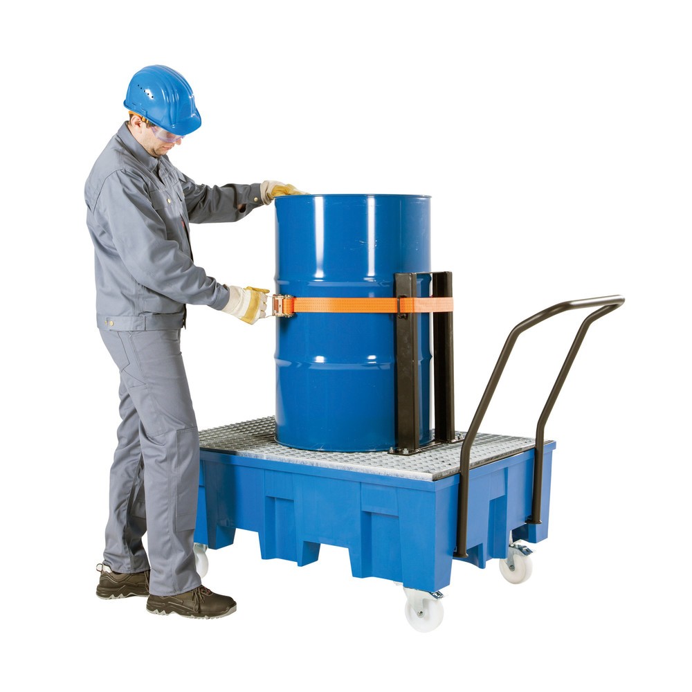 Image of  Inkl. Ratschenspanngurt aus PolyesterLadesicherungs-Set für Auffangwanne asecos® aus PE Ladesicherungs-Set für Auffangwanne asecos® aus PE