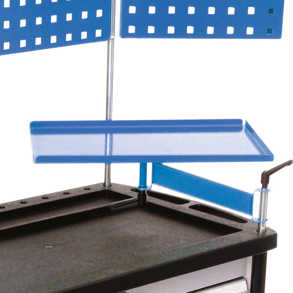 Image of  Schwenkmechanismus erlaubt schnellen ZugriffLaptoptablar für Bedrunka+Hirth Werkstattwagen Maxmobile, BxT 300 x 420 mm Laptoptablar für Bedrunka+Hirth Werkstattwagen Maxmobile, BxT 300 x 420 mm