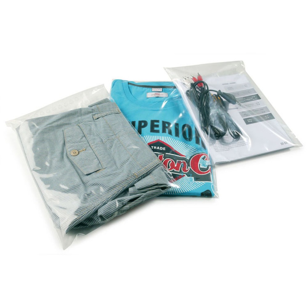 Image of  1 VE = 1000 StkLDPE-Flachbeutel, 400x500mm, 50µ, transparent, SK-Verschluss, 1 VE = 1000 Stk LDPE-Flachbeutel, 400x500mm, 50µ, transparent, SK-Verschluss, 1 VE = 1000 Stk