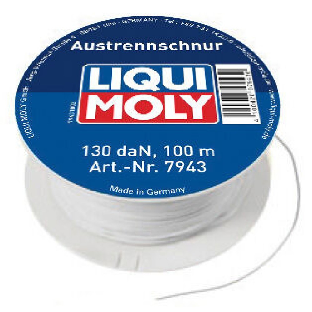 Image of  Zum Heraustrennen von Front-, Seiten- und Heckscheiben in Verbindung mit dem LIQUI MOLY-ScheibenaustrenngerätLIQUI MOLY Austrennschnur 130daN 100m 1 Stk LIQUI MOLY Austrennschnur 130daN 100m 1 Stk