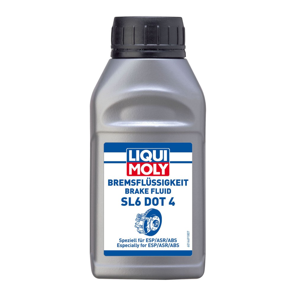 Image of  mischbar und kompatibel mit hochwertigen synthetischen BremsflüssigkeitenLIQUI MOLY Bremsflüssigkeit SL6 DOT 4 250 ml LIQUI MOLY Bremsflüssigkeit SL6 DOT 4 250 ml