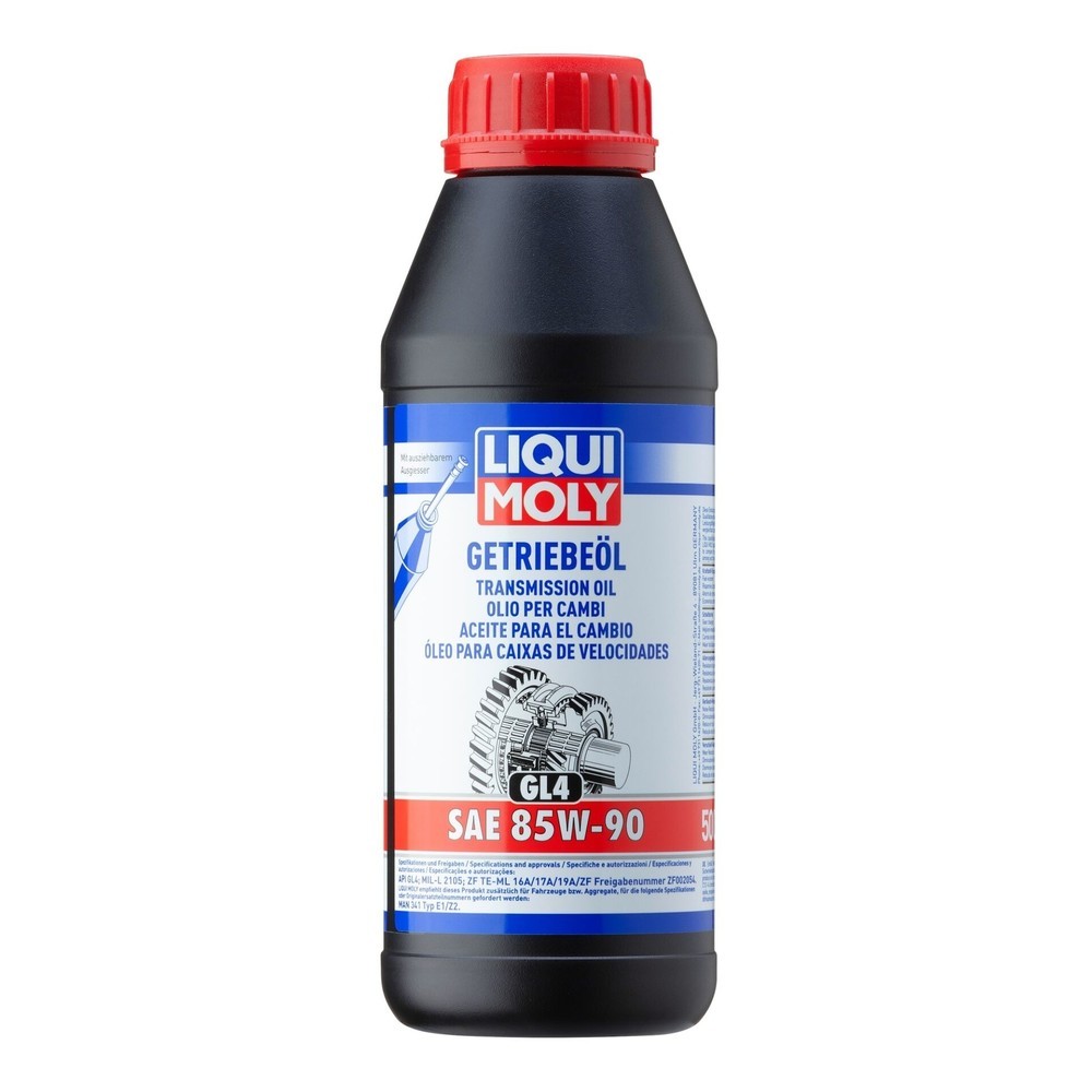 Image of  hohe AlterungsbeständigkeitLIQUI MOLY Getriebeöl (GL4) SAE 85W-90 500 ml LIQUI MOLY Getriebeöl (GL4) SAE 85W-90 500 ml