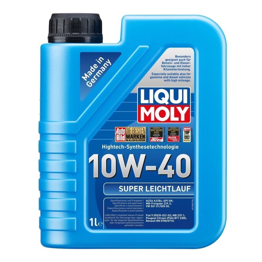 Image of  Turbo- und Kat-getestetLIQUI MOLY Super Leichtlauf 10W-40 1 l LIQUI MOLY Super Leichtlauf 10W-40 1 l