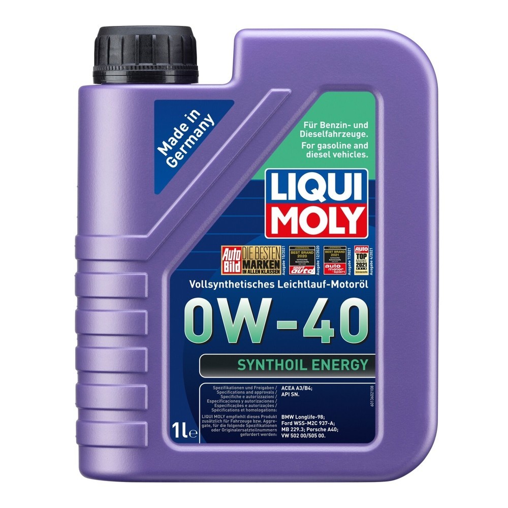 Image of  optimaler Öldruck unter allen BetriebsbedingungenLIQUI MOLY Synthoil Energy 0W-40 1 l LIQUI MOLY Synthoil Energy 0W-40 1 l