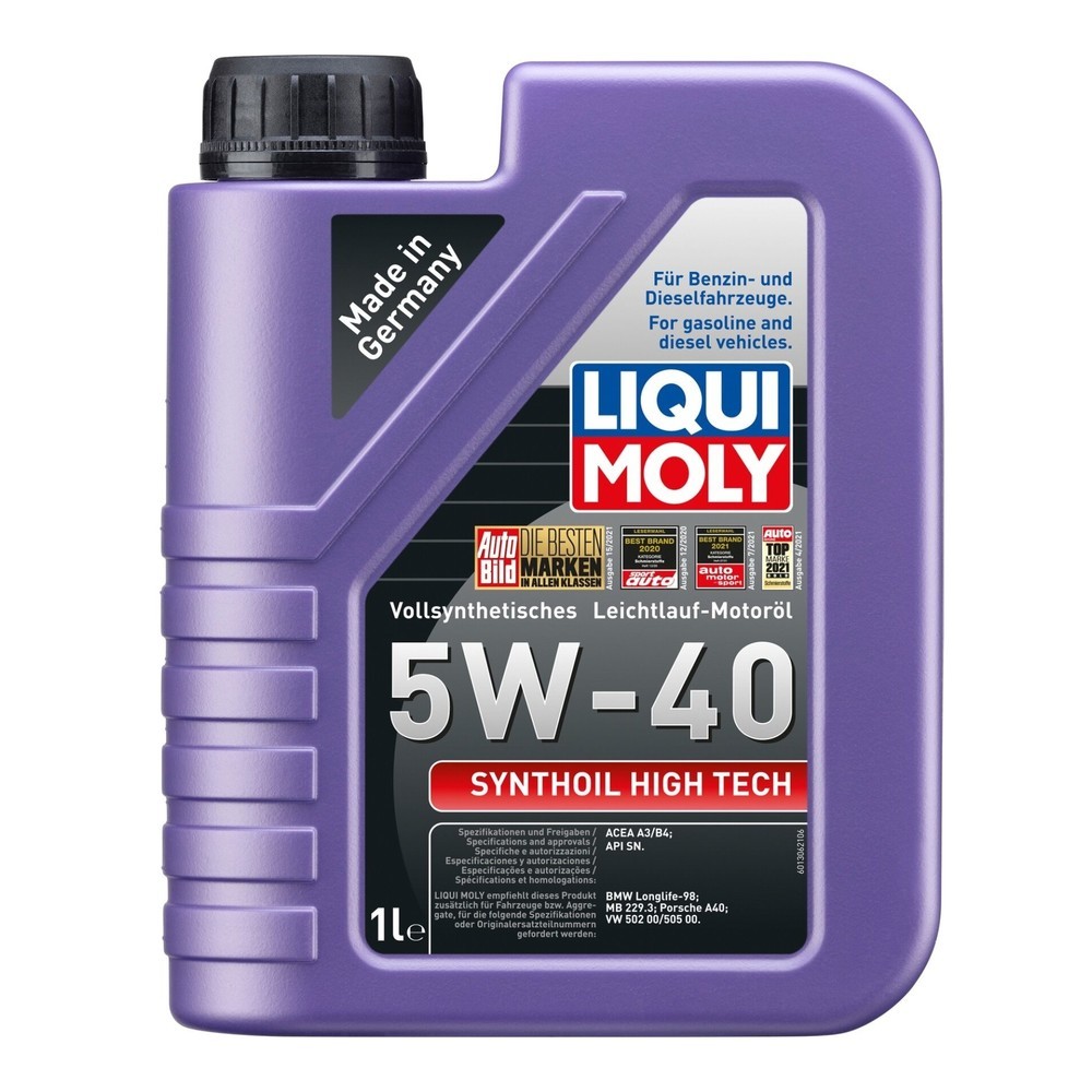 Image of  hohe ScherstabilitätLIQUI MOLY Synthoil High Tech 5W-40 1 l LIQUI MOLY Synthoil High Tech 5W-40 1 l