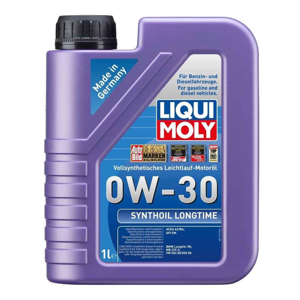Image of  extreme HochtemperaturstabilitätLIQUI MOLY Synthoil Longtime 0W-30 1 l LIQUI MOLY Synthoil Longtime 0W-30 1 l