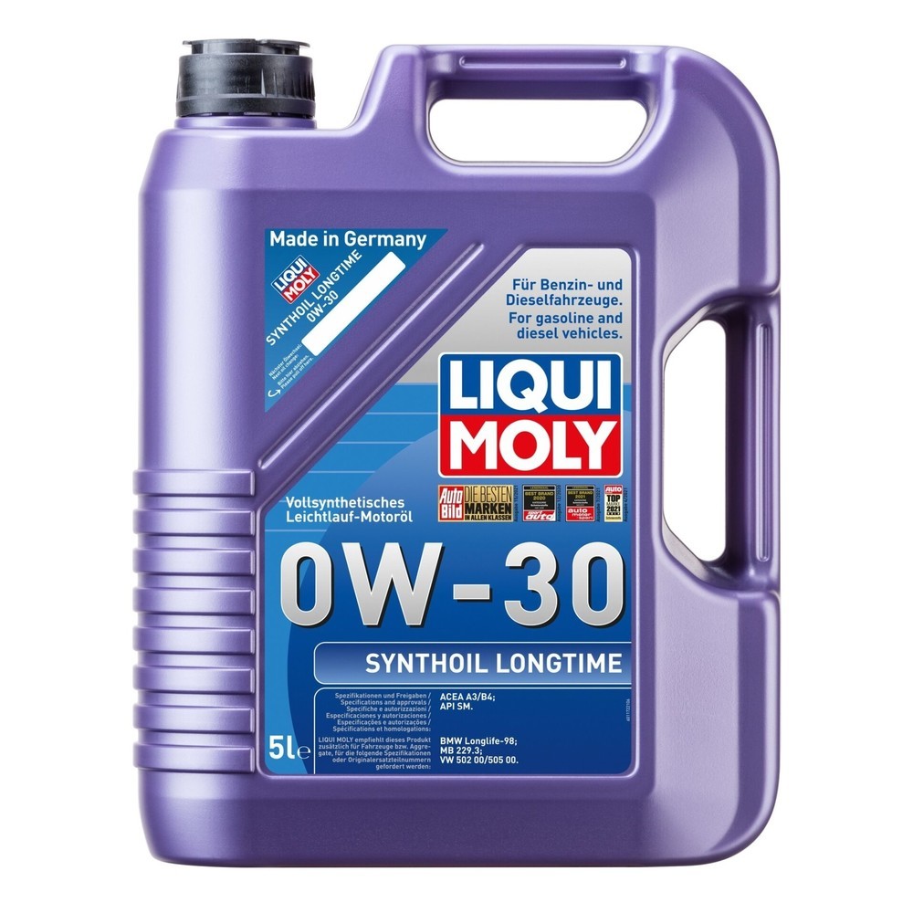 Image of  extreme HochtemperaturstabilitätLIQUI MOLY Synthoil Longtime 0W-30 5 l LIQUI MOLY Synthoil Longtime 0W-30 5 l
