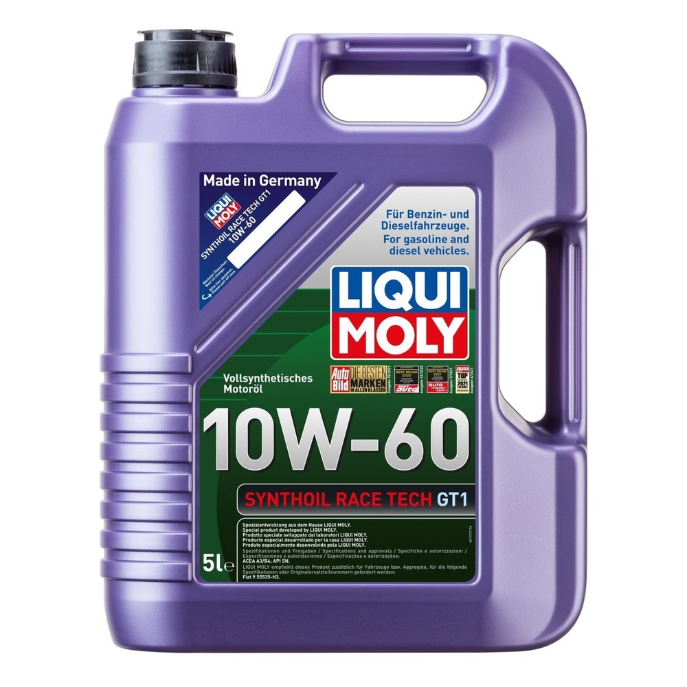 Image of  extrem niedriger VerdampfungsverlustLIQUI MOLY Synthoil Race Tech GT1 10W-60 5 l LIQUI MOLY Synthoil Race Tech GT1 10W-60 5 l