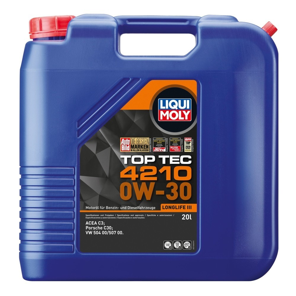 Image of  Turbo getestetLIQUI MOLY Top Tec 4210 0W-30 20 l LIQUI MOLY Top Tec 4210 0W-30 20 l