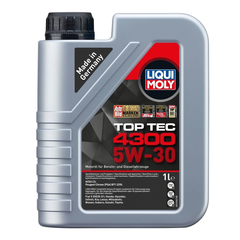 Image of  optimale Wirksamkeit im unvermischtem ZustandLIQUI MOLY Top Tec 4300 5W-30 1 l LIQUI MOLY Top Tec 4300 5W-30 1 l