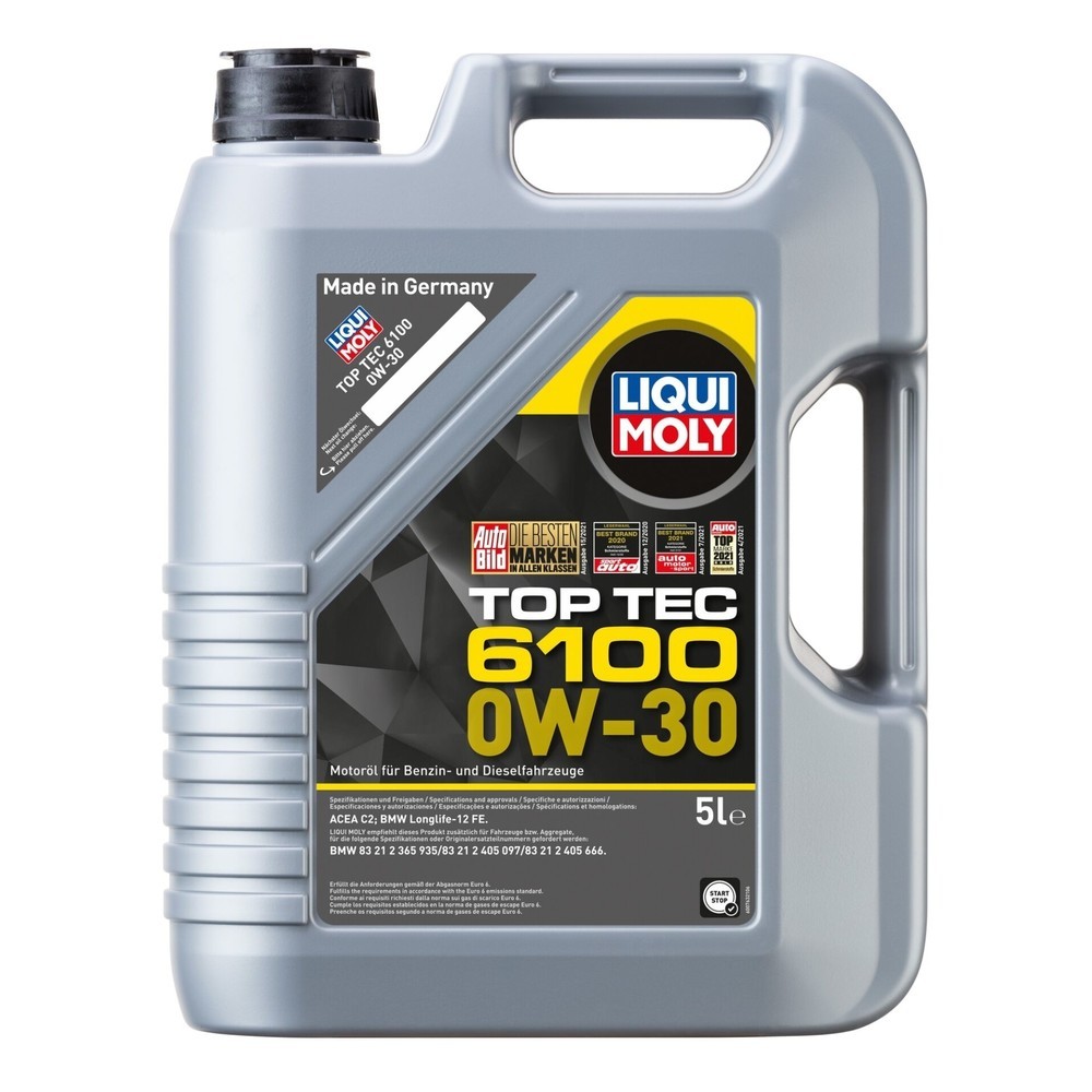 Image of  Turbo- und Kat-getestetLIQUI MOLY Top Tec 6100 0W-30 5 l LIQUI MOLY Top Tec 6100 0W-30 5 l