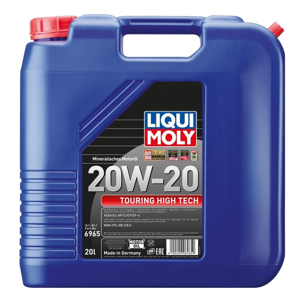 Image of  gute ReinigungswirkungLIQUI MOLY Touring High Tech 20W-20 20 l LIQUI MOLY Touring High Tech 20W-20 20 l