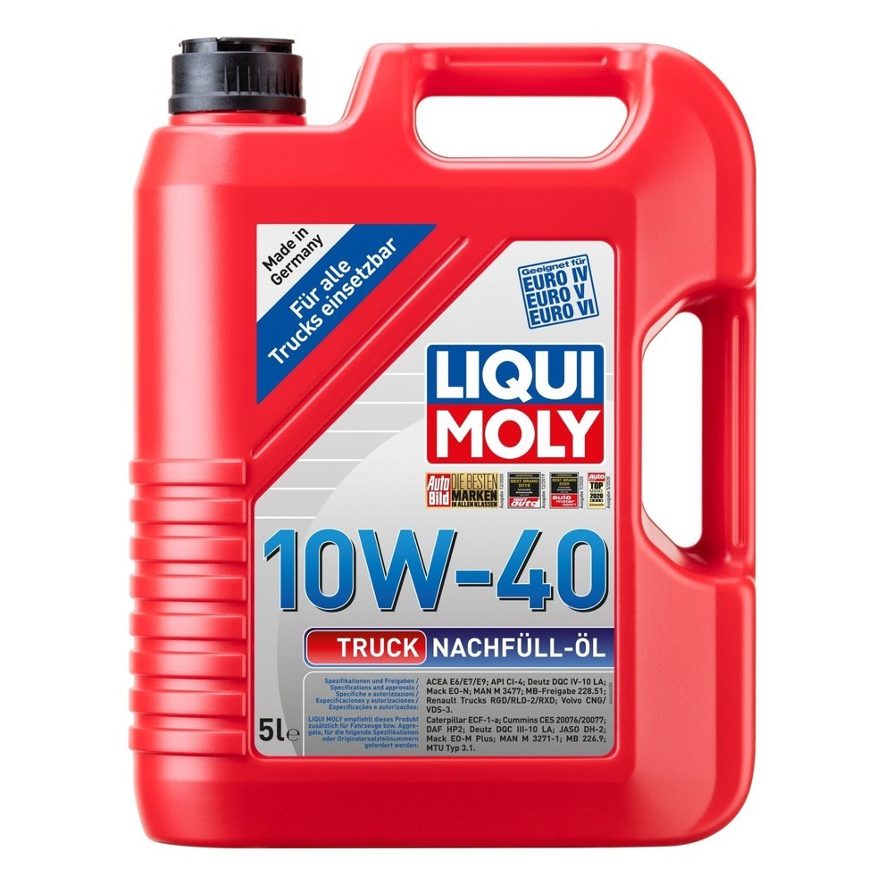 Image of  ausgezeichneter VerschleissschutzLIQUI MOLY Truck Nachfüll-Öl 10W-40 5 l LIQUI MOLY Truck Nachfüll-Öl 10W-40 5 l
