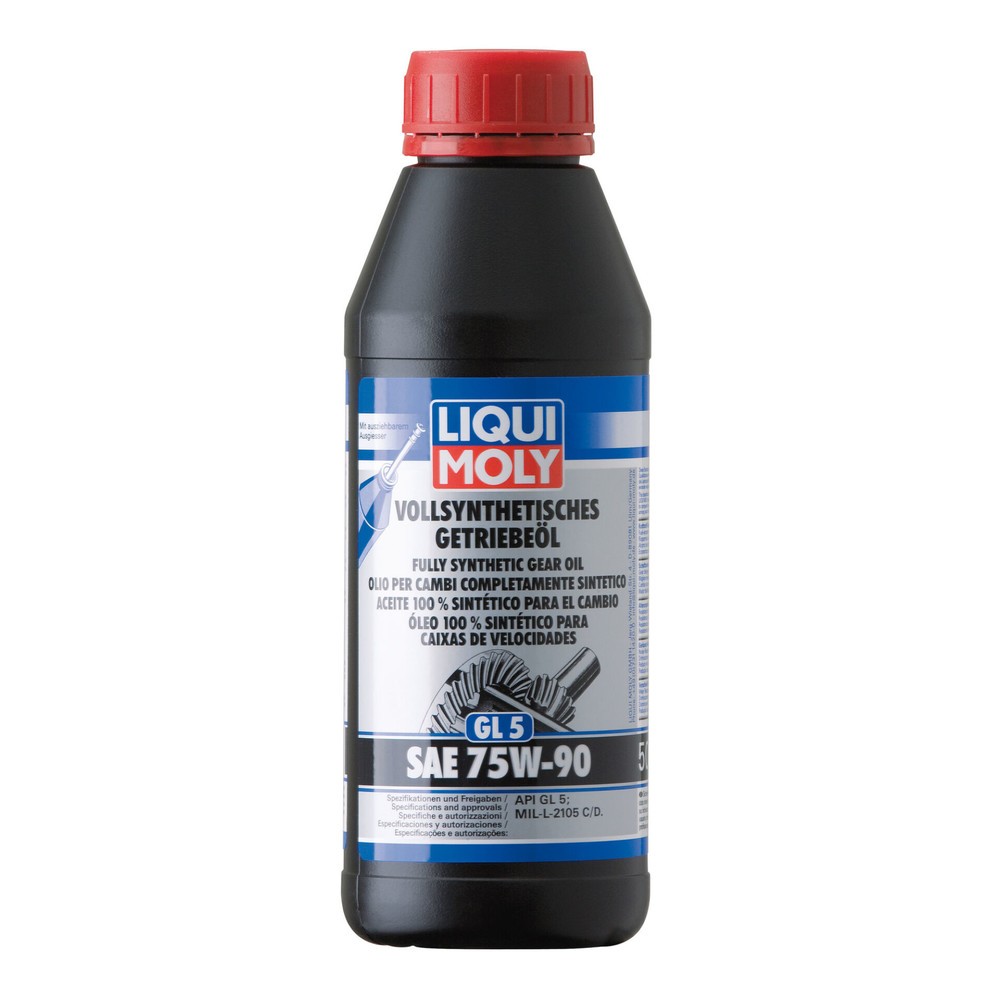 Image of  hervorragender KorrosionsschutzLIQUI MOLY Vollsynthetisches Getriebeöl (GL5) SAE 75W-90 500 ml LIQUI MOLY Vollsynthetisches Getriebeöl (GL5) SAE 75W-90 500 ml