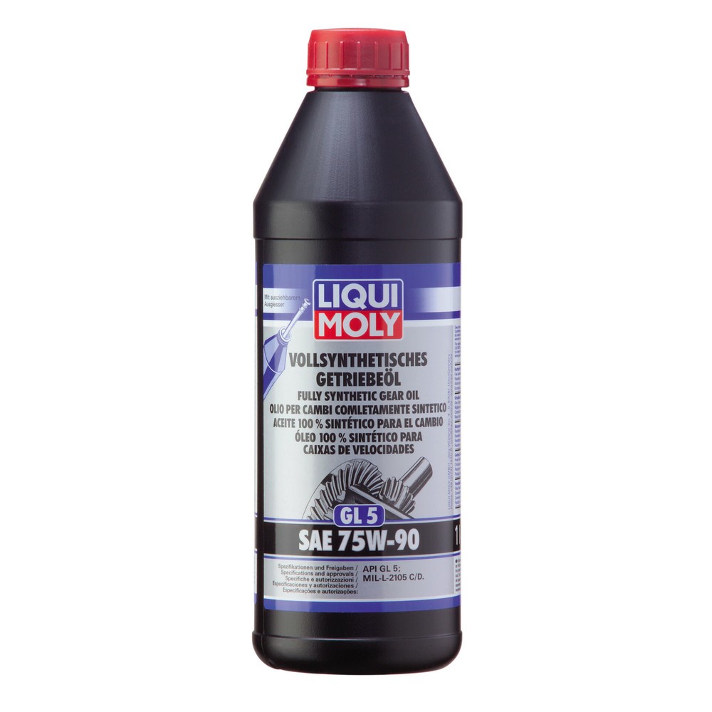 Image of  hervorragender KorrosionsschutzLIQUI MOLY Vollsynthetisches Getriebeöl (GL5) SAE 75W-90 1 l LIQUI MOLY Vollsynthetisches Getriebeöl (GL5) SAE 75W-90 1 l