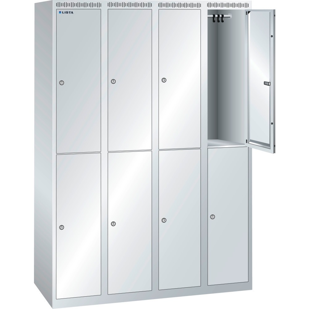 Image of Premium-Betriebsausstattung „Made in Europe“: der LISTA Garderobenschrank mit 10 Jahren Garantie Egal ob im Umkleideraum im Betrieb, im Schwimmbad oder Fitnessstudio: Der LISTA Garderobenschrank bietet eine sichere sowie flexible Aufbewahrungsmöglichkeit 