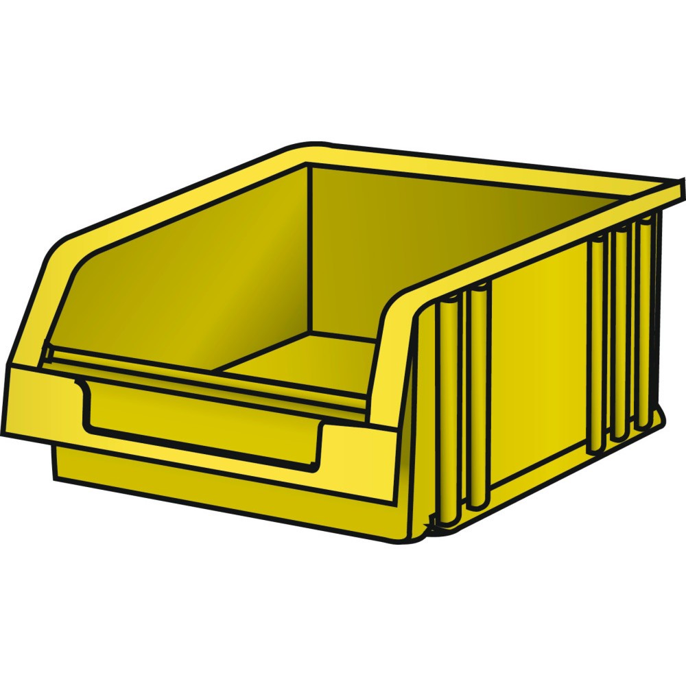 Image of  Inhalt dm3: 0.3LISTA Lagersichtbehälter, (BxTxH) 101x90x50mm, Grösse 2, gelb LISTA Lagersichtbehälter, (BxTxH) 101x90x50mm, Grösse 2, gelb