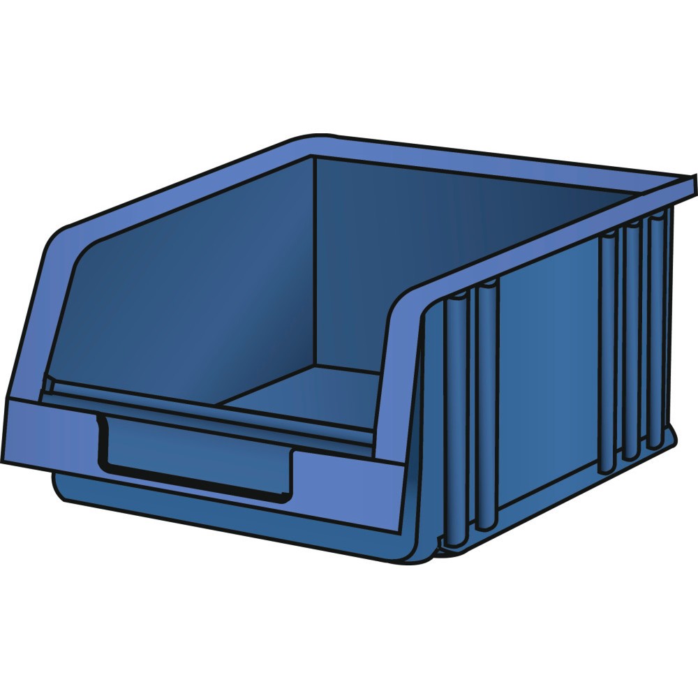 Image of  Inhalt dm3: 0.9LISTA Lagersichtbehälter, (BxTxH) 101x90x50mm, Grösse 3, blau LISTA Lagersichtbehälter, (BxTxH) 101x90x50mm, Grösse 3, blau