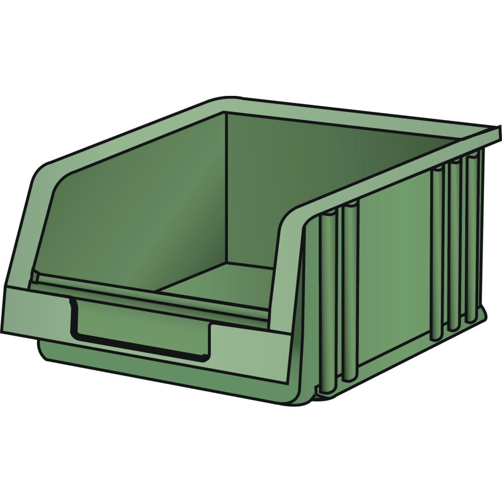 Image of  Inhalt dm3: 0.9LISTA Lagersichtbehälter, (BxTxH) 101x90x50mm, Grösse 3, grün LISTA Lagersichtbehälter, (BxTxH) 101x90x50mm, Grösse 3, grün