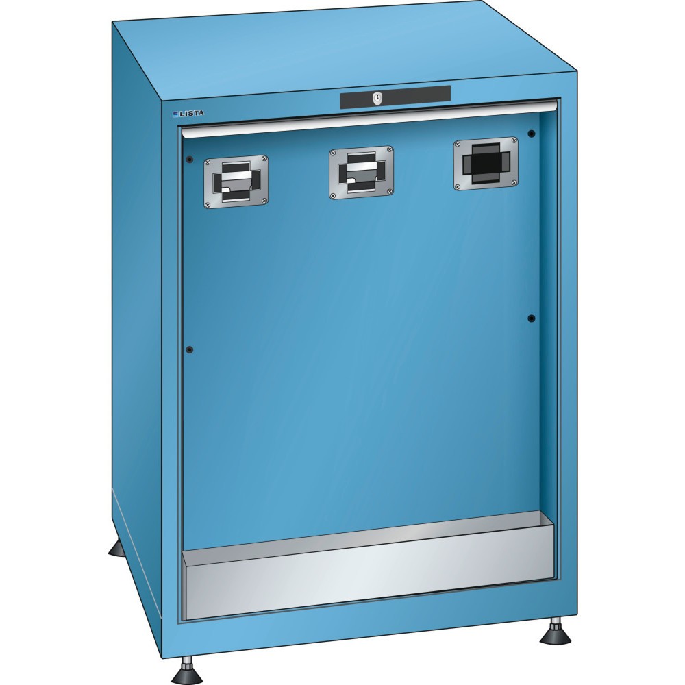 Image of Der LISTA Medienversorgungsschrank in Profi-Qualität – vom europäischen Marktführer für Betriebsausstattung Der LISTA Medienversorgungsschrank mit 1 Schlauchtoren eignet sich zur fachgerechten Montage von Schlauchaufrollern für Öl, Druckluft oder Strom. D