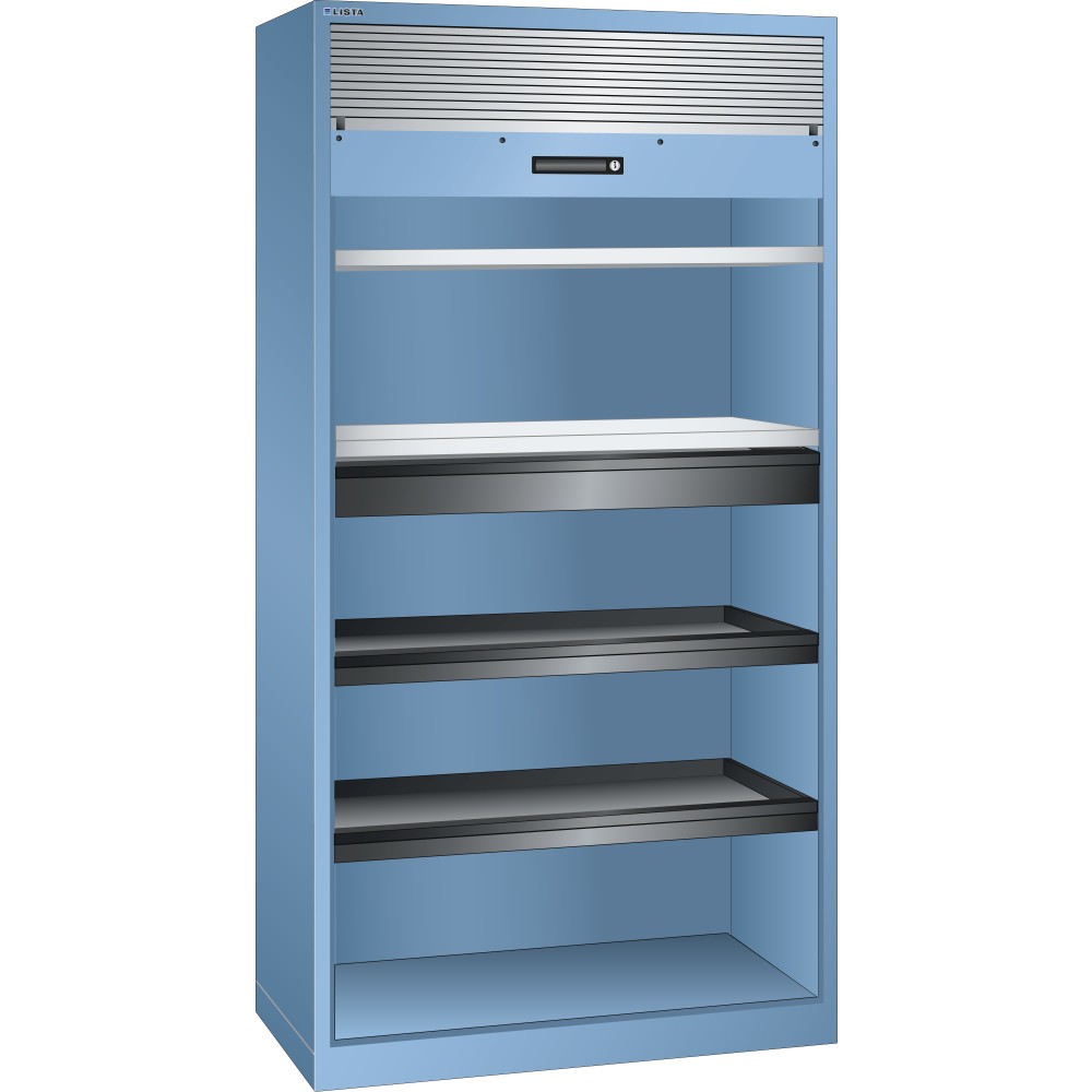 Image of Premium-Betriebsausstattung „Made in Europe“: der LISTA Rollladenschrank mit 10 Jahren Garantie Bewährte Top-Qualität vom Marktführer im Bereich Betriebsausstattung: Im LISTA Rollladenschrank aus robustem Stahlblech bewahren Sie Ausrüstung mit System auf.
