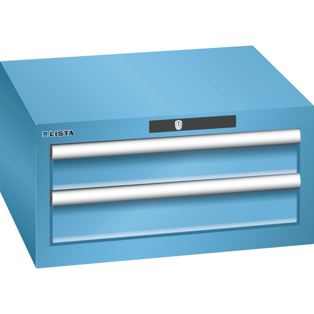 Image of Diebstahlsichere Werkzeuglagerung von Profis für Profis: der LISTA Schubladenschrank mit AUTO Lock Der Profi-Schubladenschrank des Herstellers LISTA bietet Ihnen mit 2 Schubfächern viel übersichtlichen und gut sortieren Stauraum für Hammer, Zange und Co. 