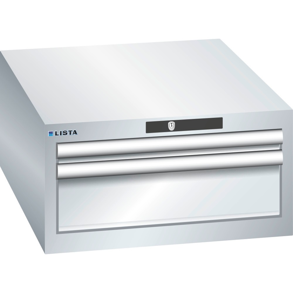 Image of Für diebstahlgeschützte Werkzeuglagerung konzipiert: der LISTA Schubladenschrank 27 x 36 E inkl. AUTO Lock Der Profi-Schubladenschrank des Herstellers LISTA bietet Ihnen mit 2 Schubfächern viel übersichtlichen und gut sortieren Platz für Hammer, Zange und