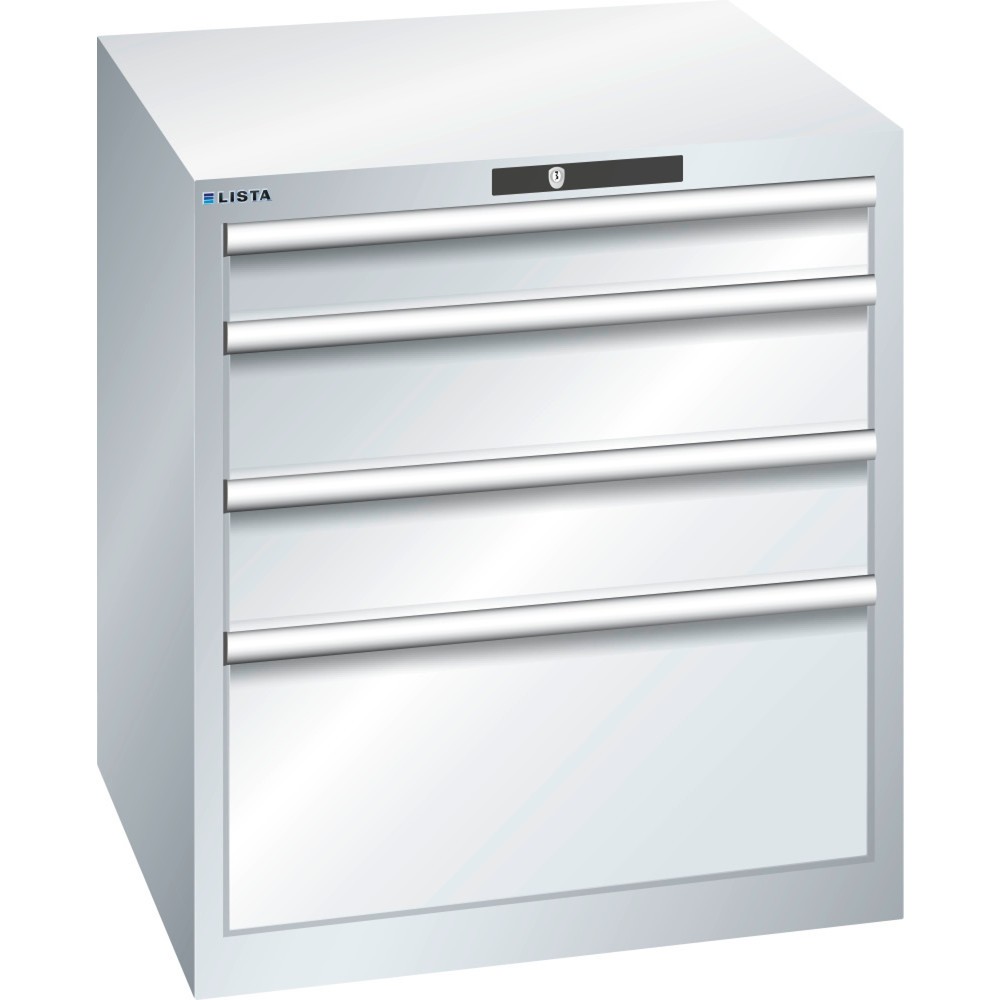 Image of Diebstahlsichere Werkzeuglagerung von Profis für Profis: der LISTA Schubladenschrank mit KEY Lock Ob in der Industrie, im Handwerk oder KFZ-Bereich: Der Schubladenschrank von LISTA bietet Ihnen mit 4 Schubfächern viel übersichtlichen und gut sortierten Pl