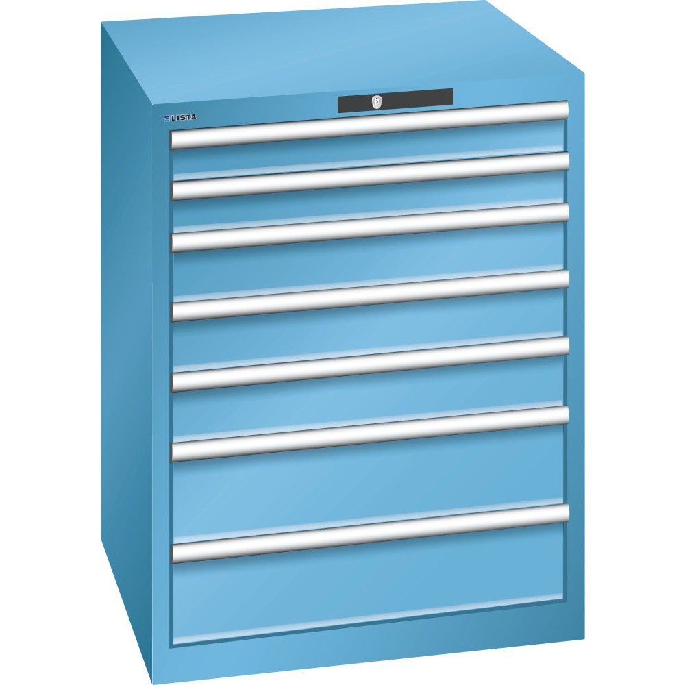 Image of Hochwertig verarbeitet mit 10 Jahren Garantie: der LISTA Schubladenschrank mit 36 x 36 E und KEY Lock Geschützter, übersichtlicher und gut sortierter Stauraum: Dafür steht der LISTA Schubladenschrank mit 7 Schubfächern als robuster Alleskönner für die unt