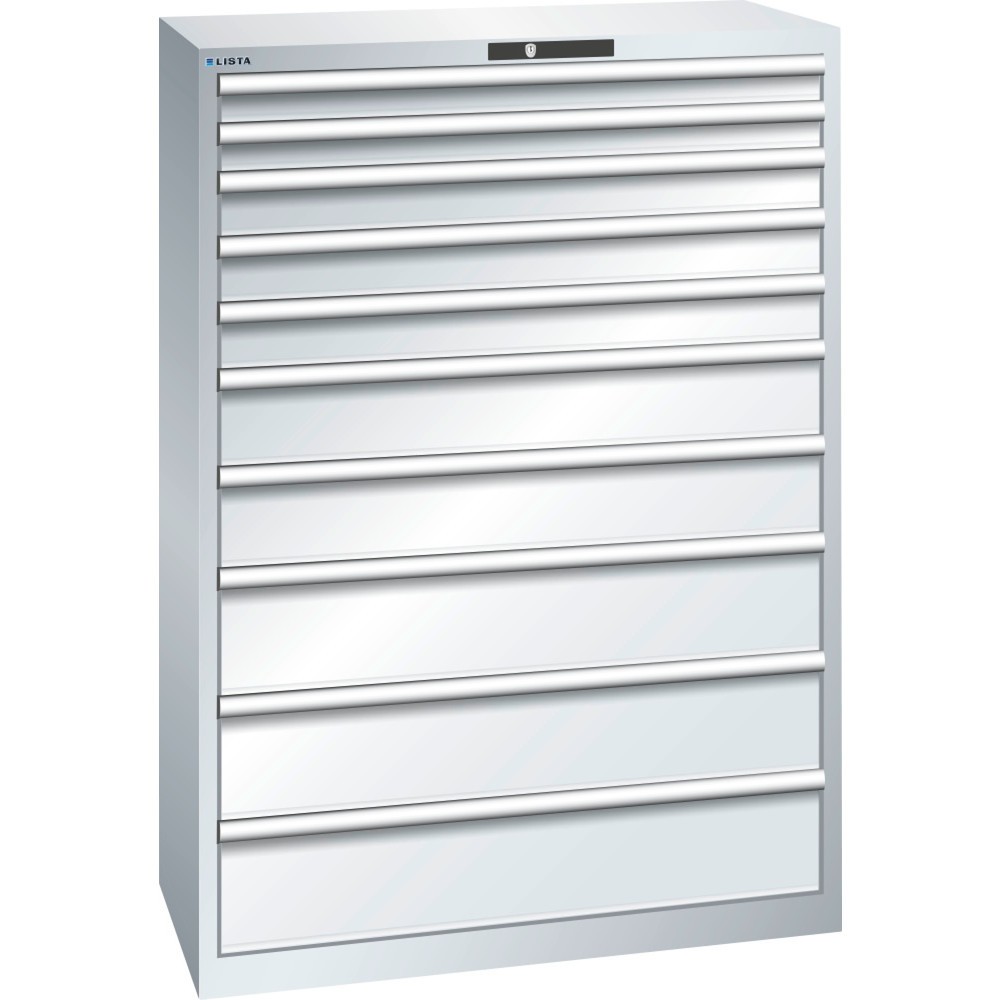 Image of Langlebig konzipiert: der LISTA Schubladenschrank 54 x 27 E „Made in Europe“ mit 10 Jahren Garantie Geschützter, übersichtlicher und gut sortierter Stauraum: Dafür steht der LISTA Schubladenschrank mit 10 Schubfächern als robuster Alleskönner für die vers