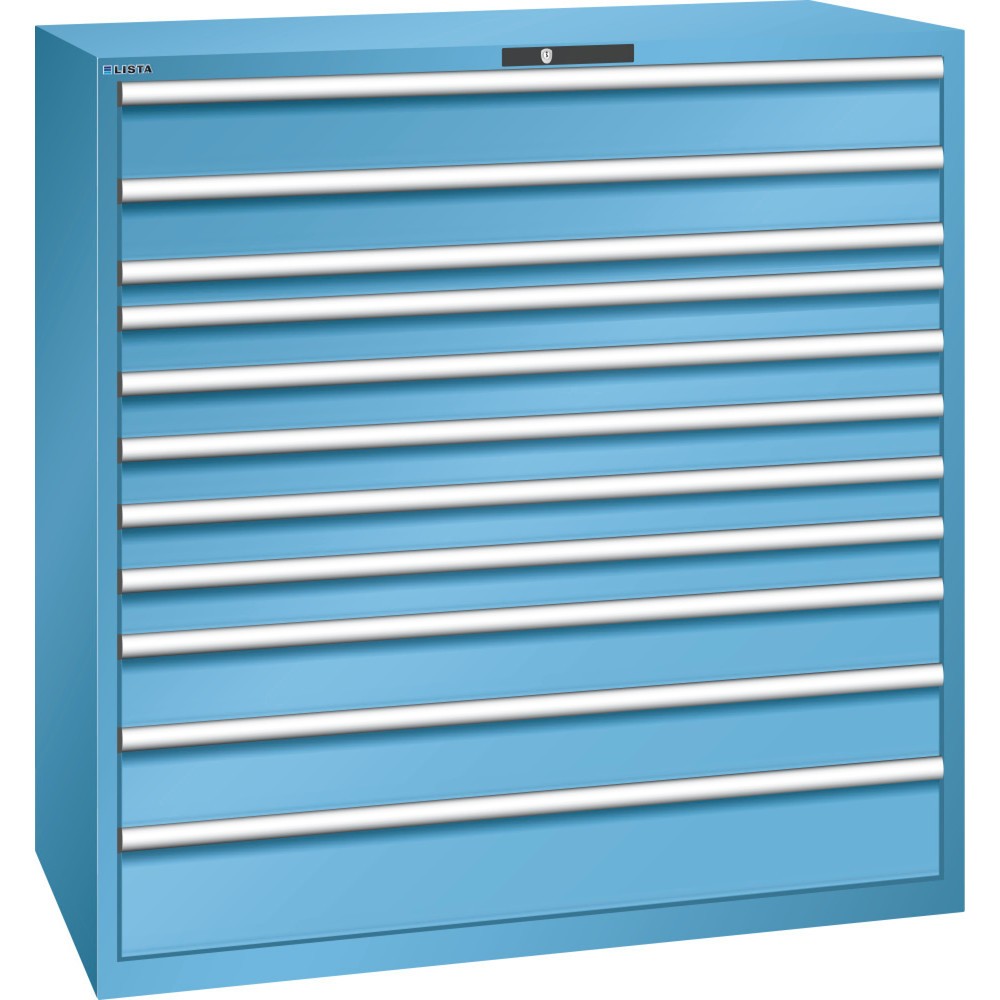 Image of Der LISTA Schubladenschrank 78 x 36 E inkl. AUTO Lock in Lichtgrau – mit 10 Jahren Garantie für ein gutes Gefühl Geschützter, übersichtlicher und gut sortierter Stauraum: Dafür steht der LISTA Schubladenschrank mit 11 Schubfächern als robuster Alleskönner