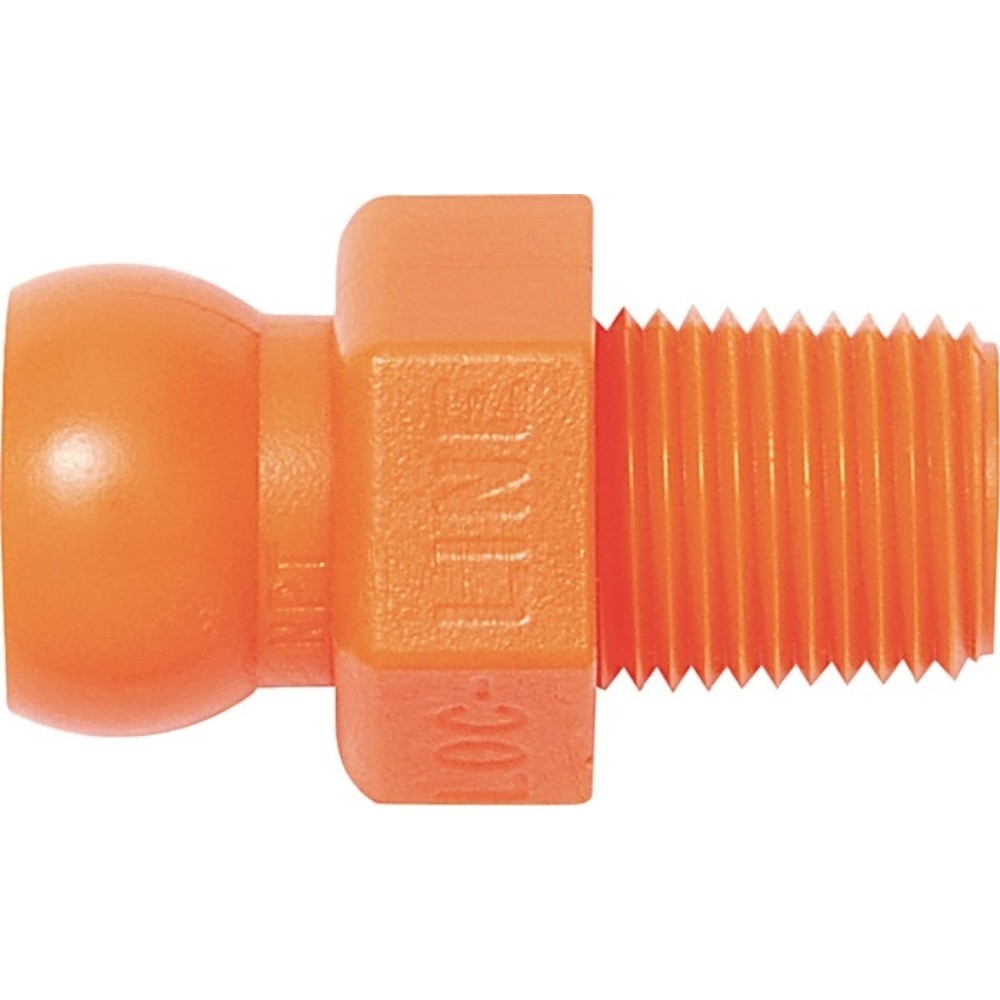 Image of Einzel- und Ergänzungsteile 6,35 mm (1/4 Zoll)LOC-LINE Gewindenippel, NPT R 1/8, Grösse 1/4 ″, Beutel mit 4 Stück LOC-LINE Gewindenippel, NPT R 1/8, Grösse 1/4 ″, Beutel mit 4 Stück