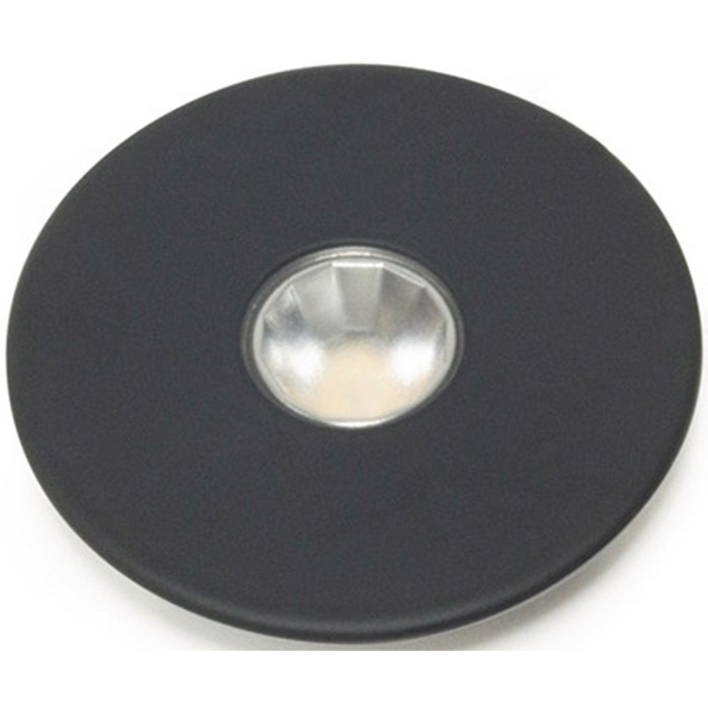 Image of  Ohne Emotion Steuerung leuchtet die LED warmweiss. Mit der Emotion Adapterleitung 3000550088 leuchtet sie kaltweiss (nicht im Lieferumfang enthalten).L&S Einbauleuchte Superlight, Emotion 12 V 2,9 W, Rahmenfarbe Schwarz L&S Einbauleuchte Superlight, Emot