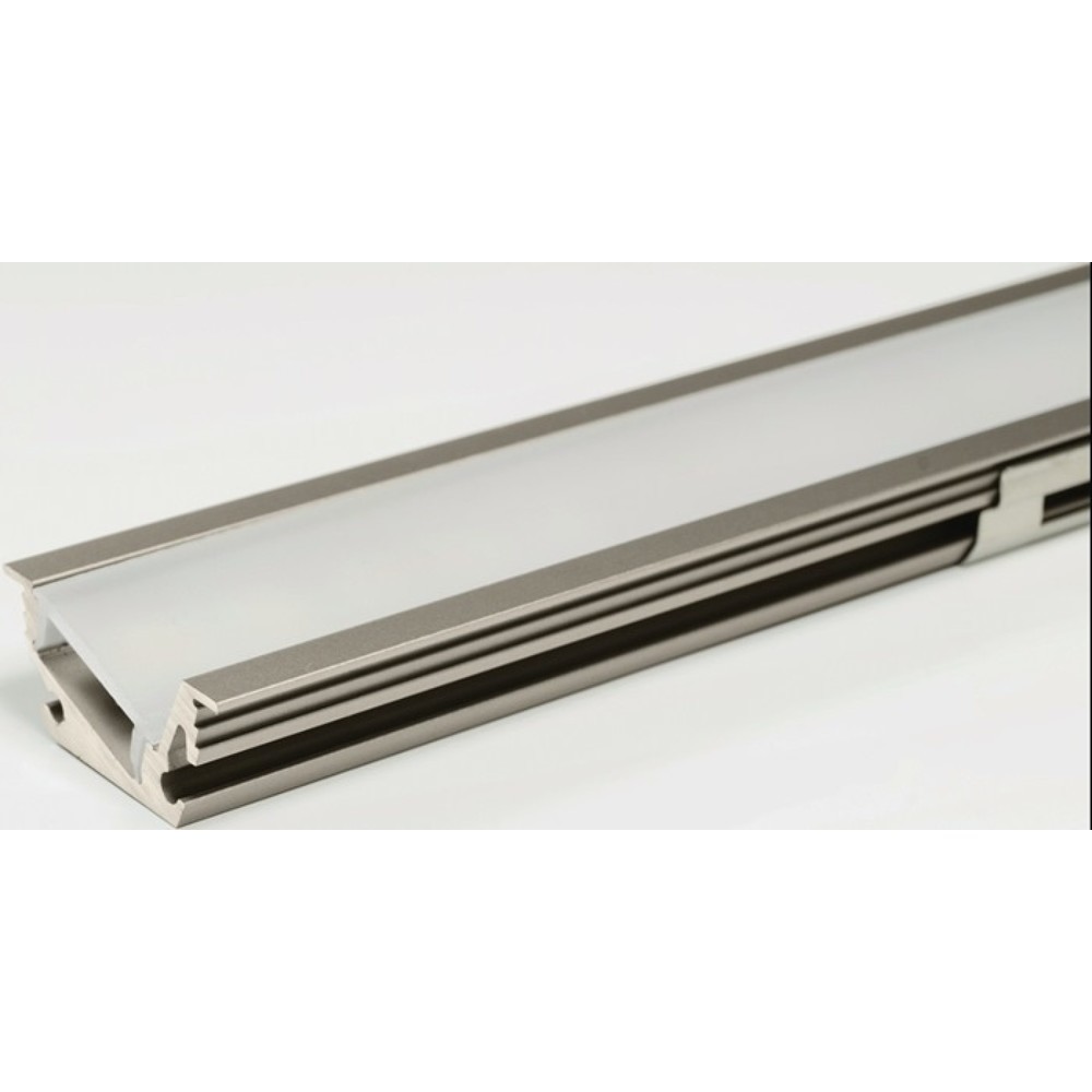 Image of  Modell: Venice MiniL&S LED Leuchtenprofil Venice Mini, Aluminium Edelstahl, Venice Mini Nutmass 23x11 mm Einbau L&S LED Leuchtenprofil Venice Mini, Aluminium Edelstahl, Venice Mini Nutmass 23x11 mm Einbau