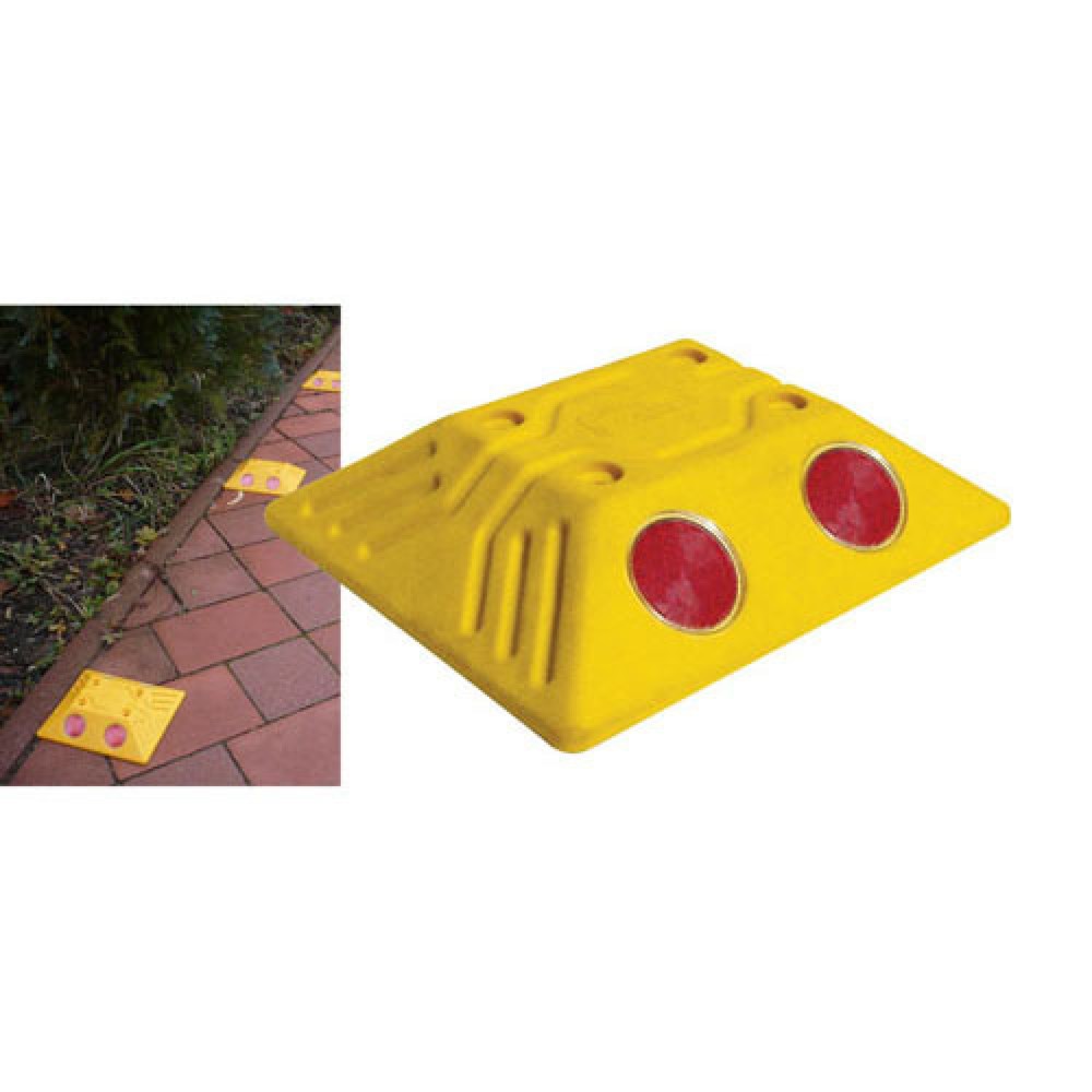 Image of  Lieferung inklusive DrehstiftnagelMarkierungsnagel mit Reflektoren, eckig, HxBxT 32 x 150 x 125 mm, gelb Markierungsnagel mit Reflektoren, eckig, HxBxT 32 x 150 x 125 mm, gelb