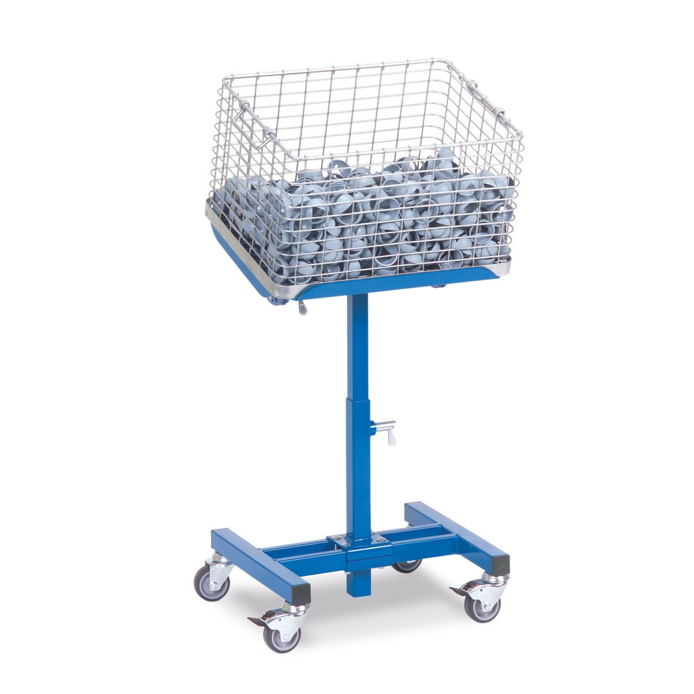Image of Der Materialständer fetra®: solide Ablage für einen ergonomischen Arbeitsplatz Der fahrbare Materialständer fetra® ist eine mobile Arbeitsplatzerweiterung, die speziell auf die Bedürfnisse in Werkstatt und Montage abgestimmt ist. Durch die höhenverstellba