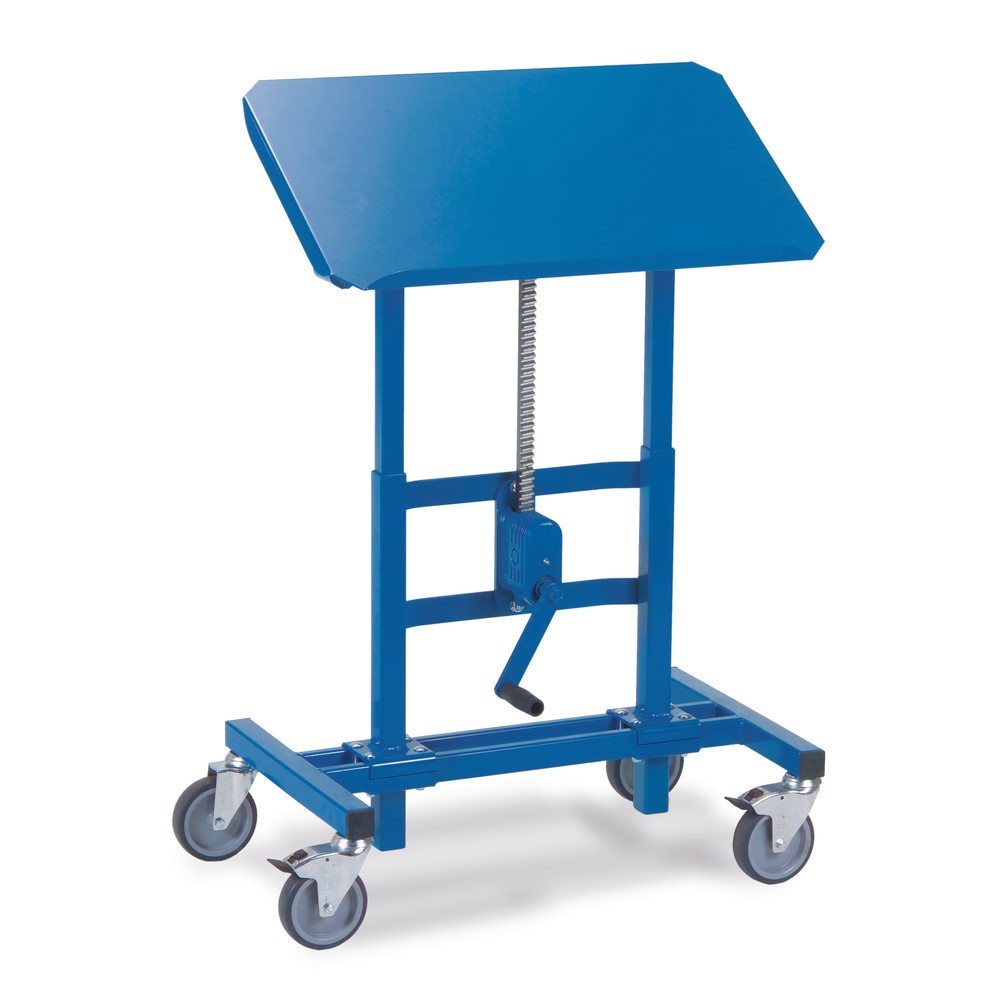 Image of Der Materialständer fetra® mit Zahnstangengewinde überzeugt durch hohe Tragkraft Aus solidem Profilstahl gefertigt, ist der Materialständer mit stufenloser Höhenverstellung bis zu einer maximalen Tragkraft von 250 kg belastbar. Durch das Zahnstangengewind