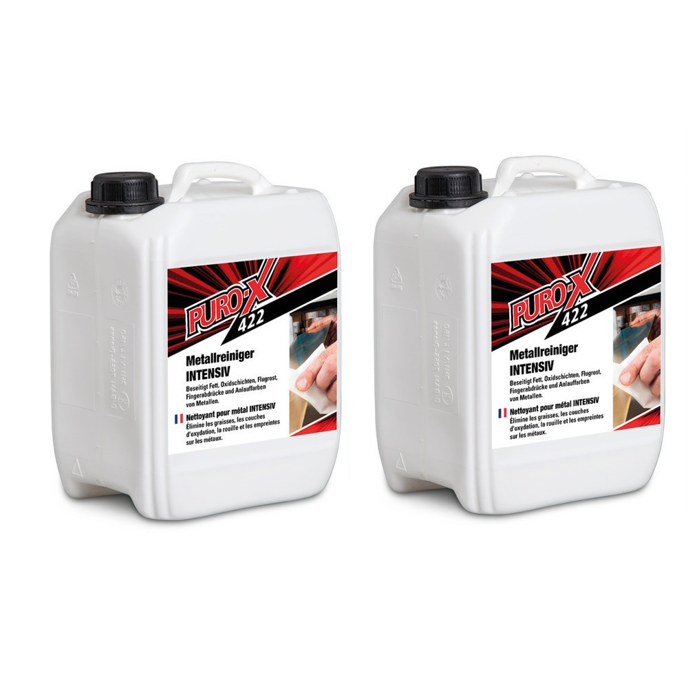 Image of  2 Stk/VEMetallreiniger Puro-X 422 intensiv, 5 Liter, 2 Stk/VE Metallreiniger Puro-X 422 intensiv, 5 Liter, 2 Stk/VE