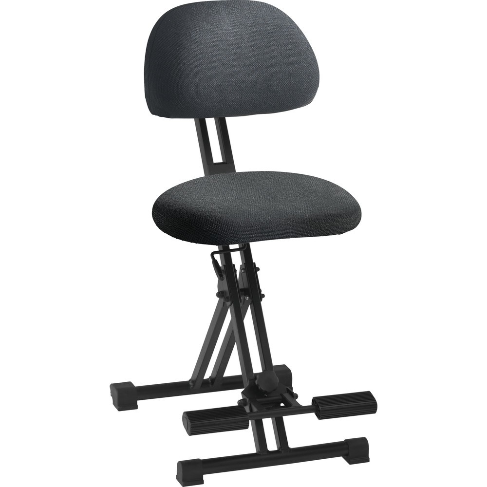 Image of Stehhilfe mit ergonomischem Sitz für gesunde Sitzhaltung Der rückenschonende meychair Arbeitsdrehstuhl Futura Standard Comfort XXL unterstützt Sie bei stehenden Tätigkeiten, indem der Stuhl Ihre Gelenke und Ihre Wirbelsäule entlastet. Per Handrad passen S