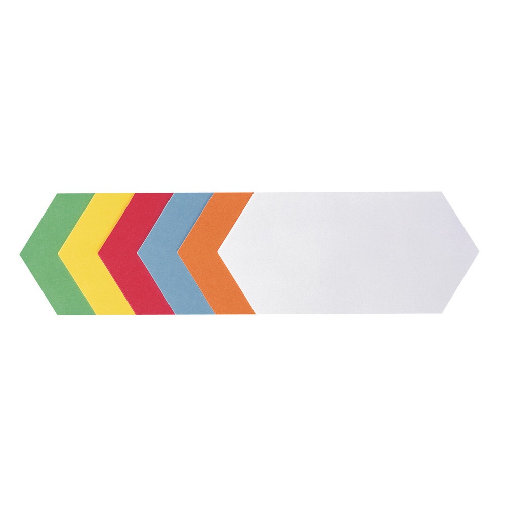 Image of  Erhältlich in verschiedenen Farben, Formen und GrössenModerationskarten FRANKEN, Königswabe, HxB 165 x 297 mm, farblich sortiert Moderationskarten FRANKEN, Königswabe, HxB 165 x 297 mm, farblich sortiert