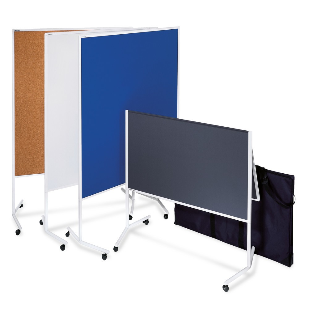 Image of Zur Unterstützung professioneller Präsentationen und Vorträge Die Moderationstafel FRANKEN, 1-teilig, bietet Ihnen beidseitig Präsentationsfläche. Somit eignet sich die Tafel neben Präsentationen und Vorträgen auch für Ausstellungen oder Messen. Auf der h